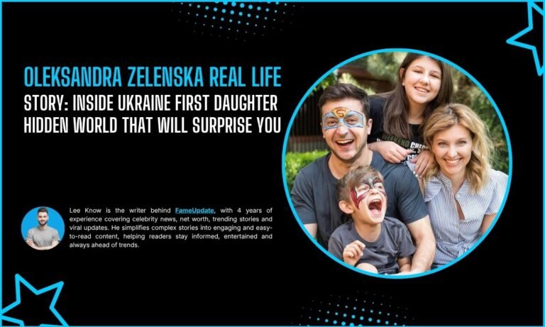 Oleksandra Zelenska Real Life Story: Inside Ukraine First Daughter Hidden World That Will Surprise You