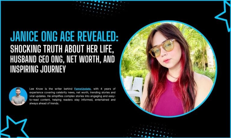 Janice Ong Age Revealed: Shocking Truth About Her Life, Husband Geo Ong, Net Worth And Inspiring Journey