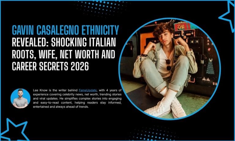 Gavin Casalegno Ethnicity Revealed: Shocking Italian Roots, Wife, Net Worth And Career Secrets 2026