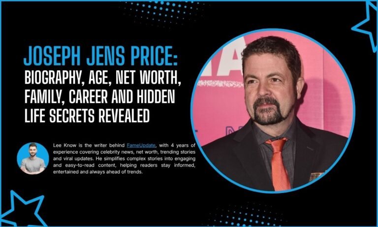 Joseph Jens Price: Biography, Age, Net Worth, Family, Career And Hidden Life Secrets Revealed
