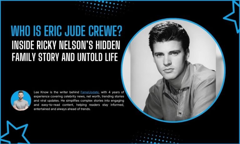 Who Is Eric Jude Crewe? Inside Ricky Nelson’s Hidden Family Story And Untold Life